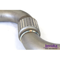 Invidia Down Pipe w/High Flow Cat for Ford Mustang Ecoboost FM/FN 15-20