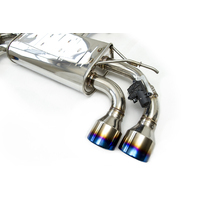 Invidia Q300 Valved Catback Exhaust w/Round Ti Rolled Tips for VW Golf R Mk7.5