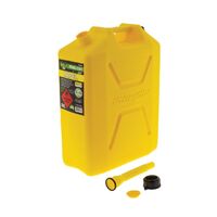 Hulk 4x4 Fast Flow Plastic Fuel Can 20L Diesel Yellow
