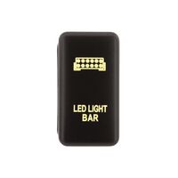 Hulk 4x4 Light Bar Push Button Switch - Amber (Hilux/Landcruiser 100 Series 98-13)