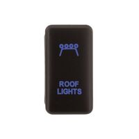 Hulk 4x4 Roof Light Push Button Switch - Blue (Hilux/Landcruiser 100 Series 98-13)