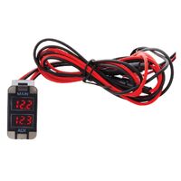 Hulk 4x4 Dual Battery Voltmeter Early Toyota Red LED