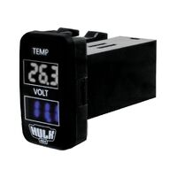 Hulk 4x4 Temp & Voltmeter OE RPL White & Blue LED (Early Toyota)
