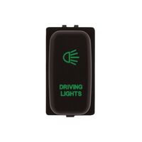 Hulk 4x4 Driving Light Push Button Switch - Green (Pajero/Triton 02-15)