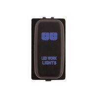 Hulk 4x4 Work Light Push Button Switch- Blue (Pajero/Triton 02-15)