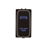 Hulk 4x4 Light Bar Push Button Switch - Blue (Pajero/Triton 02-15)