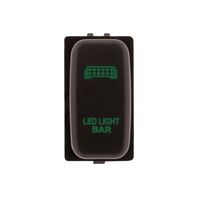 Hulk 4x4 Light Bar Push Button Switch - Green (Pajero/Triton 02-15)