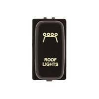 Hulk 4x4 Roof Light Push Button Switch - Amber (Pajero/Triton 02-15)