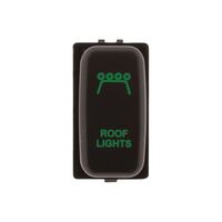 Hulk 4x4 Roof Light Push Button Switch - Green (Pajero/Triton 02-15)
