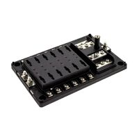 Hulk 4x4 12 Way Fuse Box ATS Standard Blade Fuse Bus Bar & LED Fault