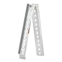 Hulk 4x4 Motorcycle Ramp 182Kg Each 2.15M Aluminium Folds Flat