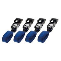 Heavy Duty Ratchet Tiedown Straps - 4 Pack