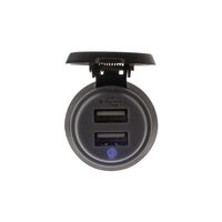 Hulk 4x4 Dual USB Socket - 90 Degree Terminals