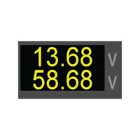 Hulk 4x4 OLED Dual Voltmeter 5-60V DC 29mm Dia Amber OLED