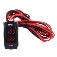 Hulk 4x4 Contour Carling Rocker Dual Voltmeter Red LED
