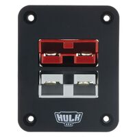 Hulk 4x4 Double Flush Mount Housing 50A Ando Style Plugs Red & Gry