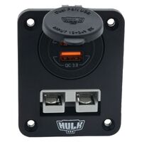 Hulk 4x4 Double Flush Mount Housing 50Amp Anderson Style Plug