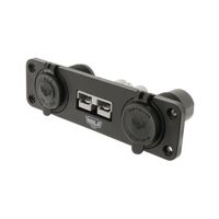 Hulk 4x4 Triple Flush Mount Housing w/50A Plug, Accessory Power Socket & Dual USB Ports