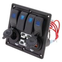 Hulk 4x4 4 Way Switch Panel with 50A Plugs Acc Power Socket & Usb