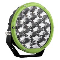 Hulk 4x4 7" Rnd LED Driving Lamp Drivng Beam 9-36V 106W 19 LED's Green