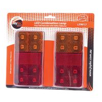 Hulk 4x4 Pkt 2 LED Stop/Tail/Indicator Lamp 12V with Reflex Reflector