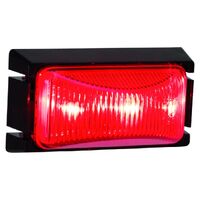 Hulk 4x4 LED Rear End Outline Marker Lamp Red 12/24V Black Base