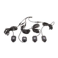Hulk 4x4 Pkt 4 RGBW LED Rock Light Kit 9-32V 36Watt 120Deg Flood Beam