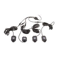 Hulk 4x4 Pkt 4 Wht LED Rock Lghts 9-32V 18 Watt 120Deg Flood Beam IP68
