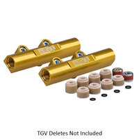 IAG Performance V3 Top Feed Fuel Rails for (WRX 01-14/STi 02-20/LGT 07-12/FXT 03-13) - Gold Finish