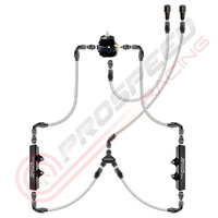 PSR/Raceworks Parallel Fuel Rail Kit  Turbosmart FPR800 Black PSR-RWH-276