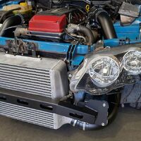 Process West Stage 4 intercooler kit (Suits Ford Falcon FG) PWFGIC04 RAW FINISH