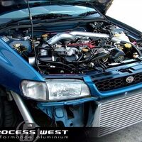 Front Mount Intercooler Kit (suits Subaru 97-00 GC8 WRX/STI) - Silver PWFMIC01