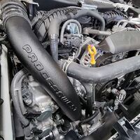 2022+ WRX charge pipe kit black (suits factory intercooler and PW intercooler) PWTMIC17CPB