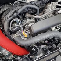 2022+ WRX charge pipe kit red (suits factory intercooler and PW intercooler) PWTMIC17CPR
