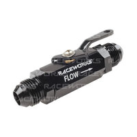 Raceworks Shut Off Valve AN-6 AN-8 RWF-650-08BK