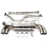 AVO 3" Stainless Steel Cat Back Exhaust - Quad Tip  FOR STi 08-14/WRX 11-14 Hatch