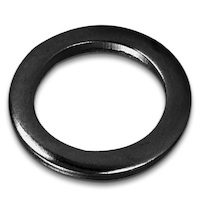 Mag Wheel Nut Washers Black Chrome 20pcs