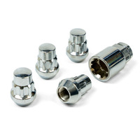 Lock Nuts Splined Bulge 7/16 Pk 4
