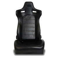 SAAS Blade Seat Dual Recline Black PU Leather ADR Compliant