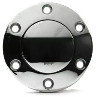 Horn Button Chrome Billet Suit Classic Steering Wheel