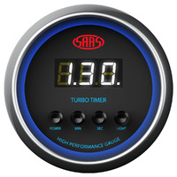 Turbo Timer Digital Auto 52mm Black Muscle Series