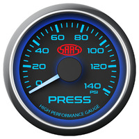Oil Press Gauge 0-140psi 52mm Black Muscle Series