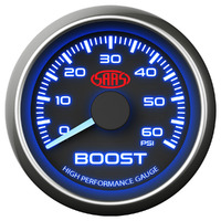 Boost Gauge Diesel 0-60 psi 52mm Black Muscle Series