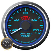 Water Temp Gauge 40c-120c 2 5/8 inch Black Muscle Series