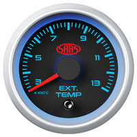 Exhaust Temp Gauge 300c-1300c 52mm Black Muscle Series 2