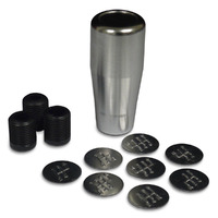 Billet Gear Knob Brushed Alum 8 Shift Patterns