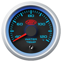 Water Temp Gauge 40c-120c 52mm Black Muscle Series 2