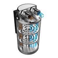 Oil Catch Tank Baffled Round Polished Billet 500ml