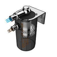 Oil Catch Tank 4x4 Baffled Black Billet 500ml