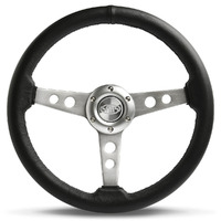 Steering Wheel Leather 14" ADR Retro Satin Spoke